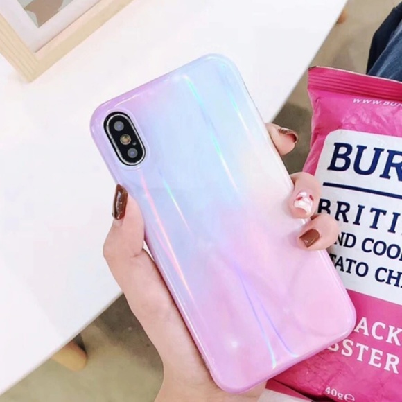 NEW iPhone 7+/8+ Blue & Purple Ombre Laser Case - Picture 2 of 3